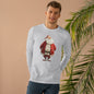 Festive Santa Longsleeve Tee - Christmas Gift, Holiday Wear, Winter Apparel, Cozy Style, Casual Outfit