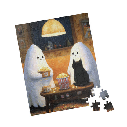 Cozy Ghosts Puzzle - 110/252/520/1014-piece jigsaw, Halloween decor, spooky fun, gift for puzzle lovers