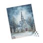 Winter Wonderland Puzzle, 110-1014 pieces, Cozy Family Game, Holiday Decor, Snowy Church Scene, Perfect Christmas Gift