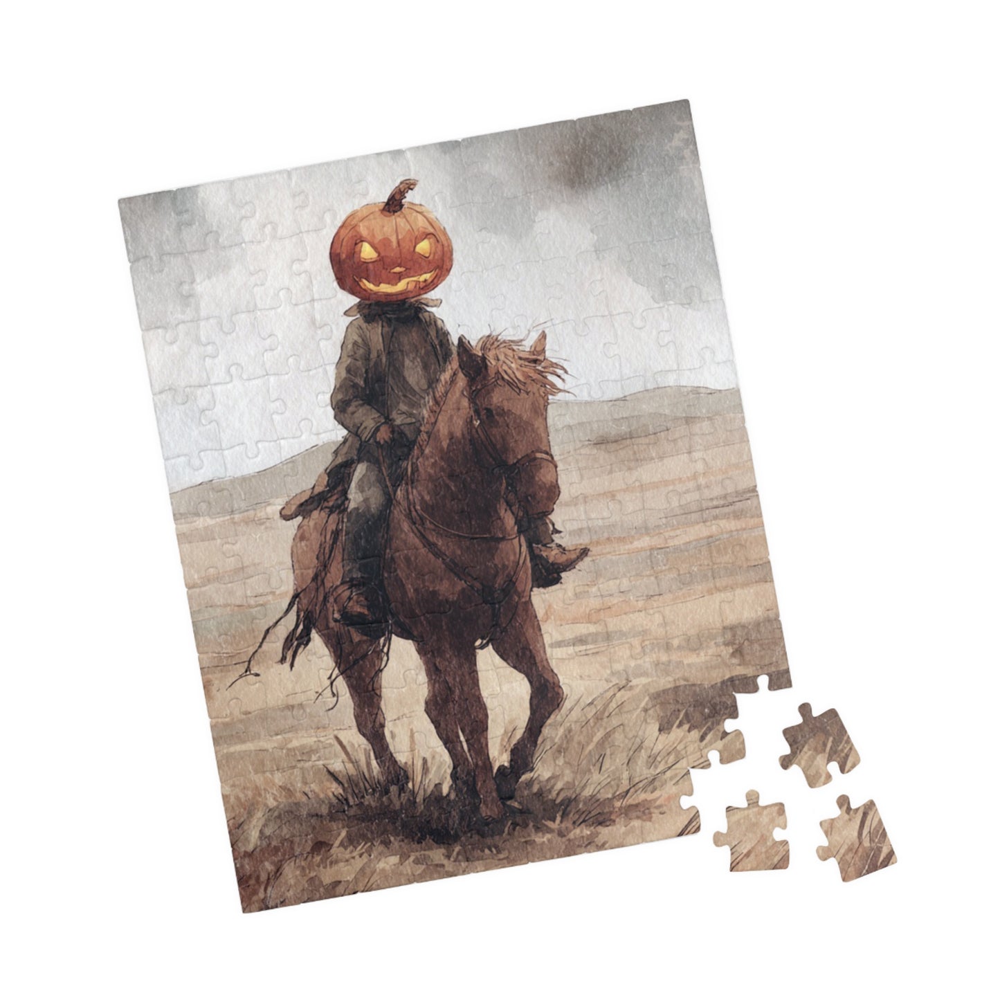 Whimsical Ghost Puzzle - Perfect for Halloween Fun, Family Time, Cozy Nights In, Gifts, and Seasonal Decor