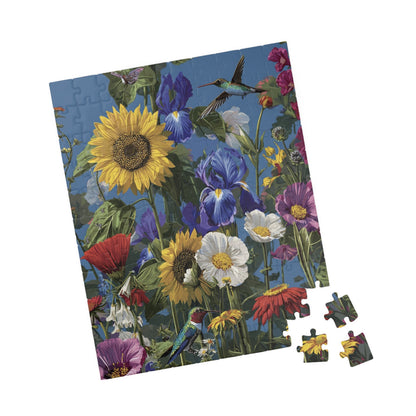 Vibrant Hummingbird Floral Puzzle Collection: 110-1014 Piece Jigsaw, Perfect for Nature Lovers