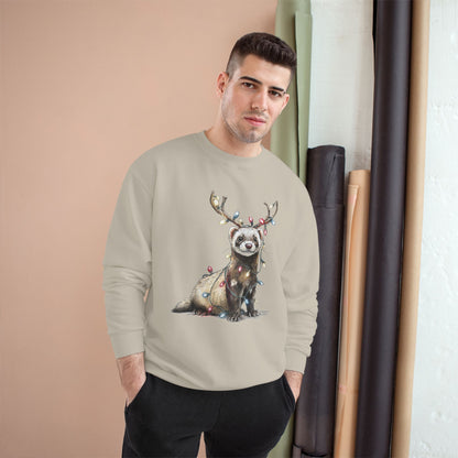 Otter Wants to be a Reindeer Champion Sweatshirt, Cozy Holiday Apparel, Christmas Gift, Cute Winter Wear