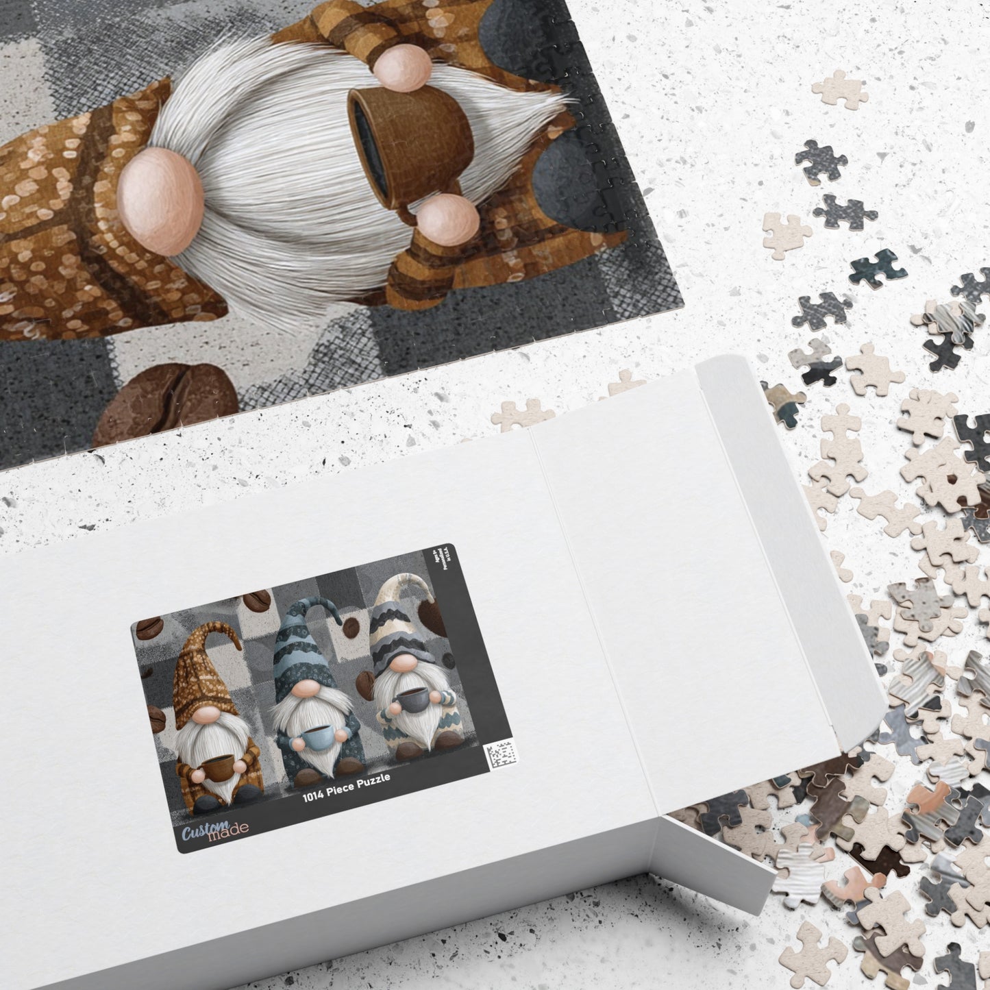 Cozy Gnome Puzzle | 110, 252, 520, 1014-piece Family Activity, Gift for Puzzle Lovers, Holiday Decor