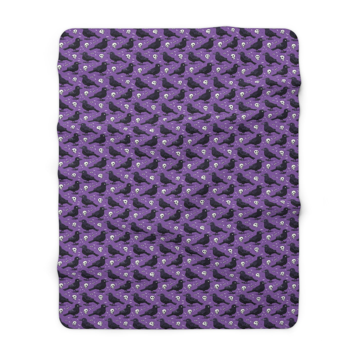 Spooky Vibes Sherpa Fleece Blanket | Cozy Halloween Decor, Soft Throw for Autumn Nights, Witchy Home Accessory, Unique Gift