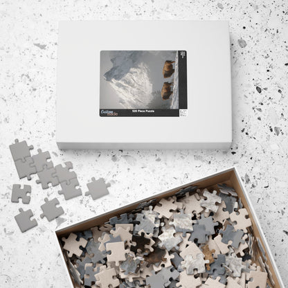 Mountain Landscape Puzzle with Bison - 110, 252, 520, 1014-piece, Nature Lover Gift, Family Fun Activity, Scenic Home Decor, Outdoor [...]