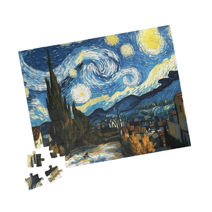 Starry Night Puzzle, 110, 252, 520, 1014-piece Jigsaw, Art Lovers Gift, Family Activity, Home Decor, Relaxing Pastime