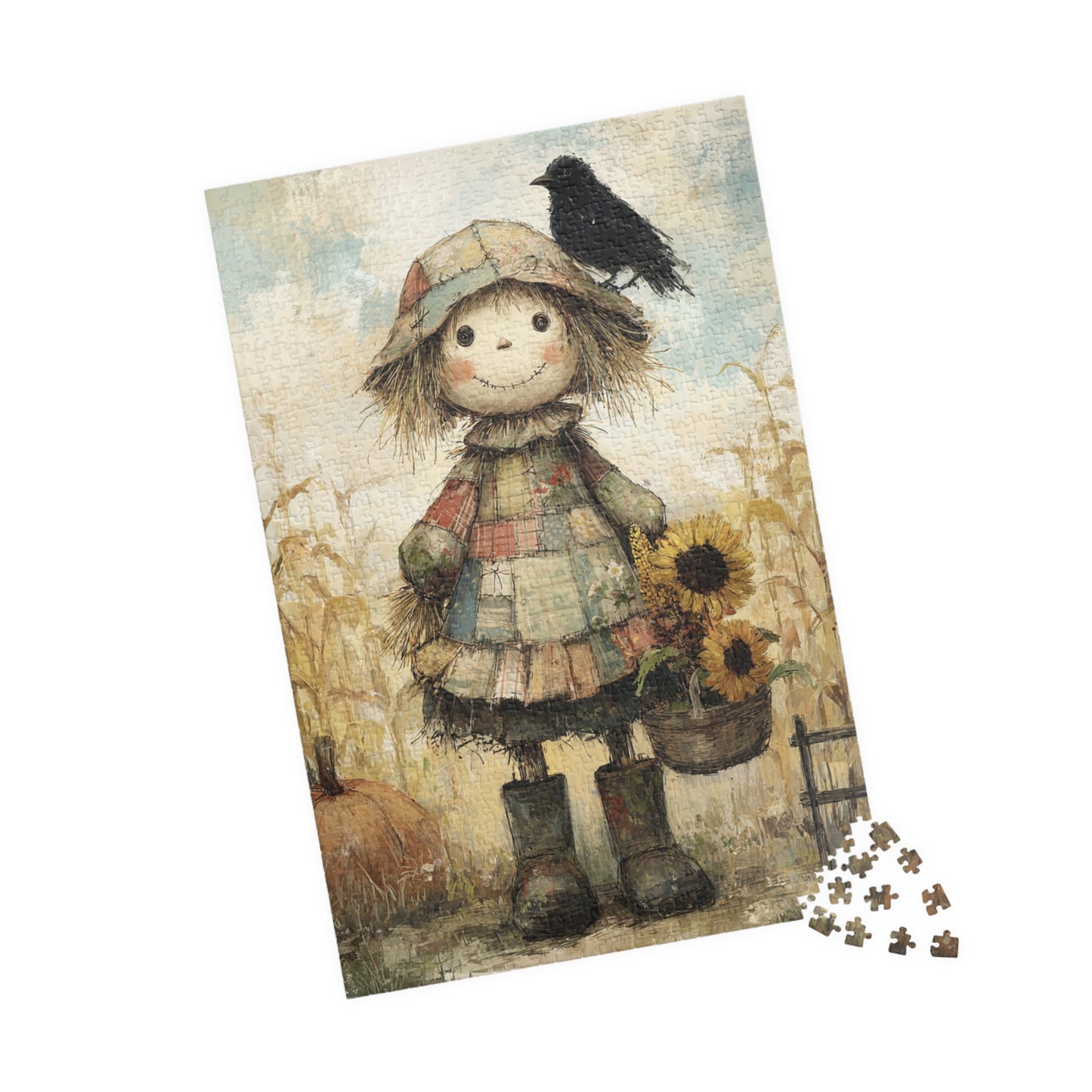 Whimsical Harvest Puzzle - 110, 252, 520, 1014-Piece - Autumn Decor, Family Game Night, Gift for Puzzle Lovers