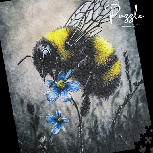 Bee-Themed Jigsaw Puzzle, Nature Gift, Family Fun, Eco-Friendly Game, Thoughtful Present for All Occasions, Stress Relief Activity