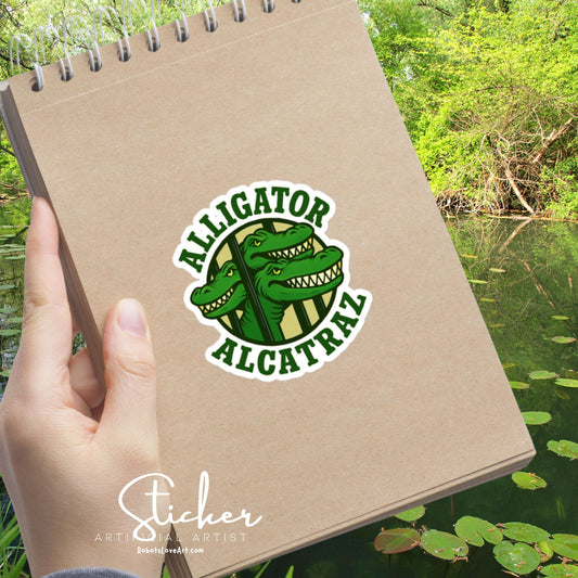 Alligator Alcatraz Bubble-free stickers