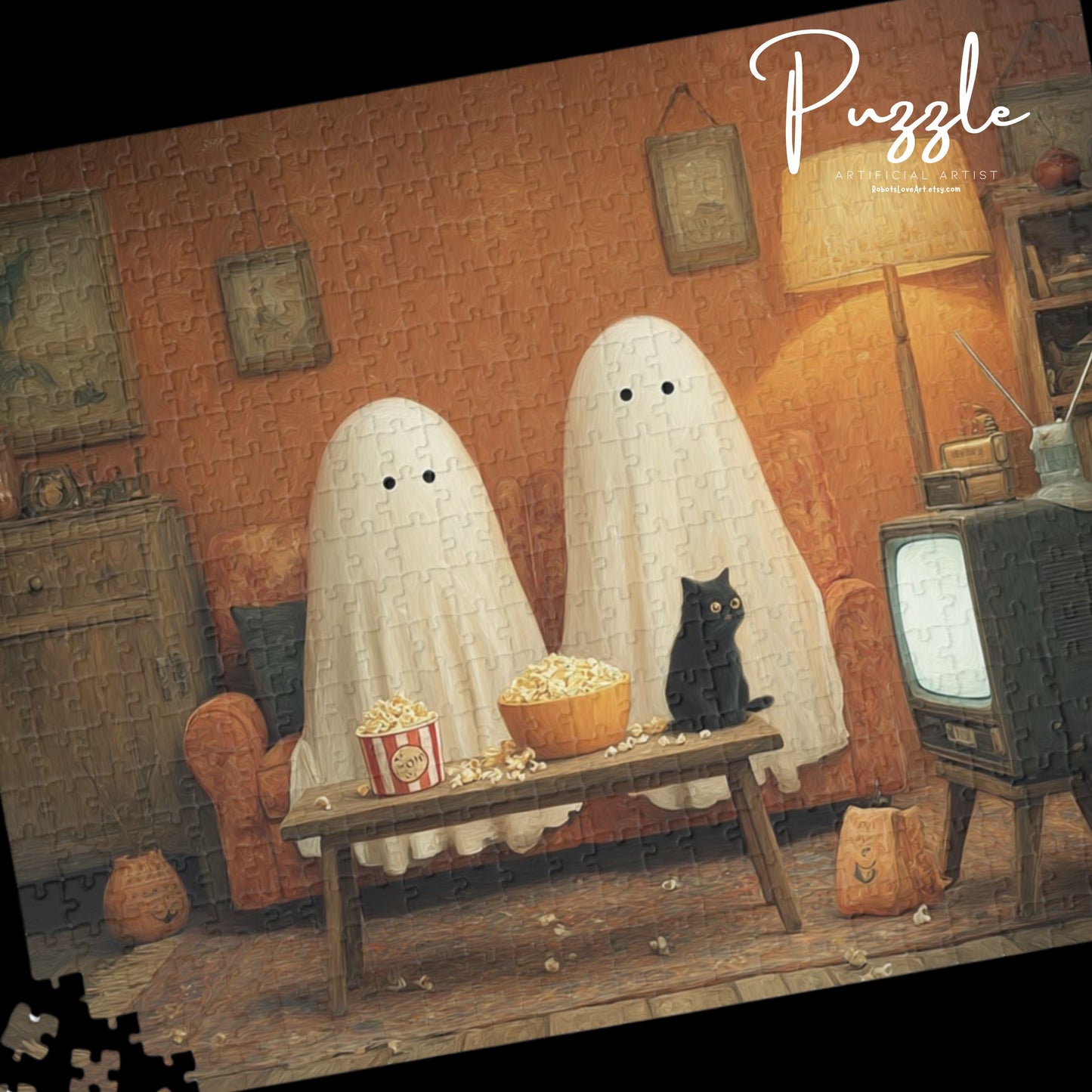 Ghost Movie Night Puzzle - 110-1014 Piece Options