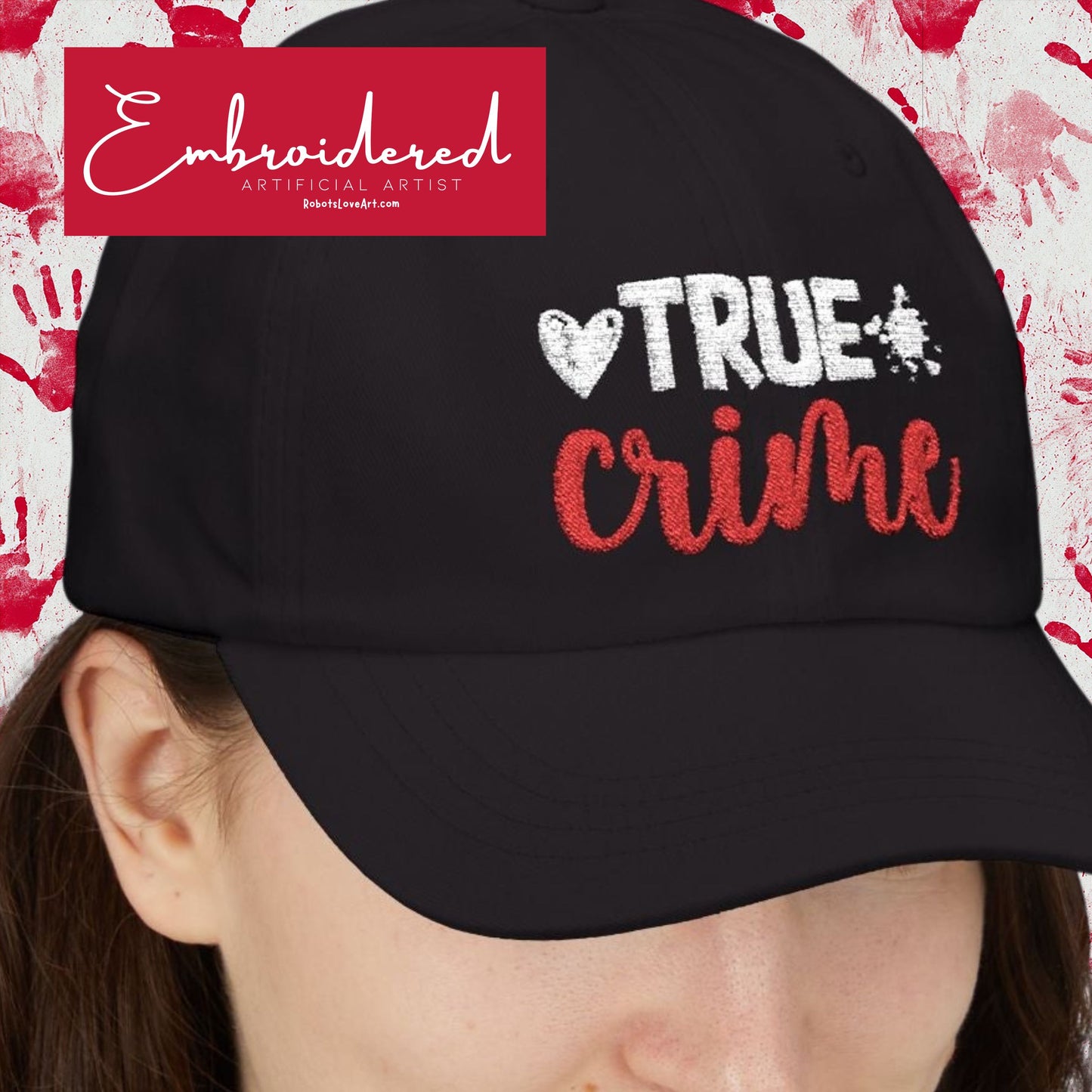 Embroidered True Crime Dad Cap, Unique Gift for Crime Enthusiasts