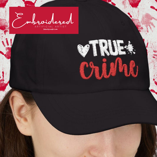 Embroidered True Crime Dad Cap, Unique Gift for Crime Enthusiasts