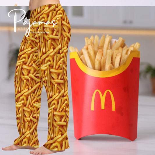 Big Mac and a side of McDonald’s French Fry Fun Women's Pajama Pants - Comfy Loungewear, Cute Sleepwear,Foodie Fashion
