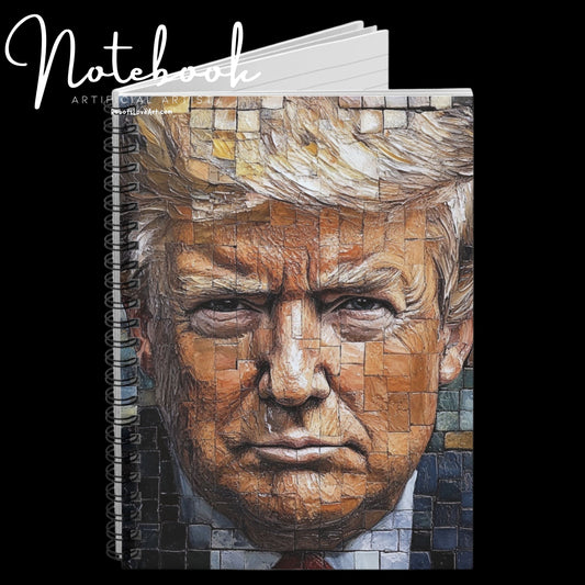 Artistic Spiral Notebook - Ruled Line with Portrait Design, Unique Gift for Art Lovers, Creative Journaling, Personal Notebook, Drawing Aid