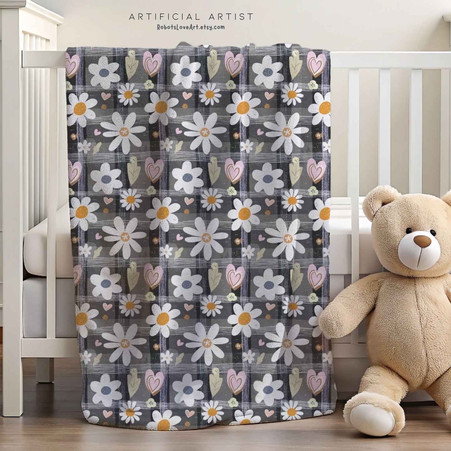 Cozy Floral Velveteen Blanket - Perfect for Home, Gifts, Picnics, and Snuggling!