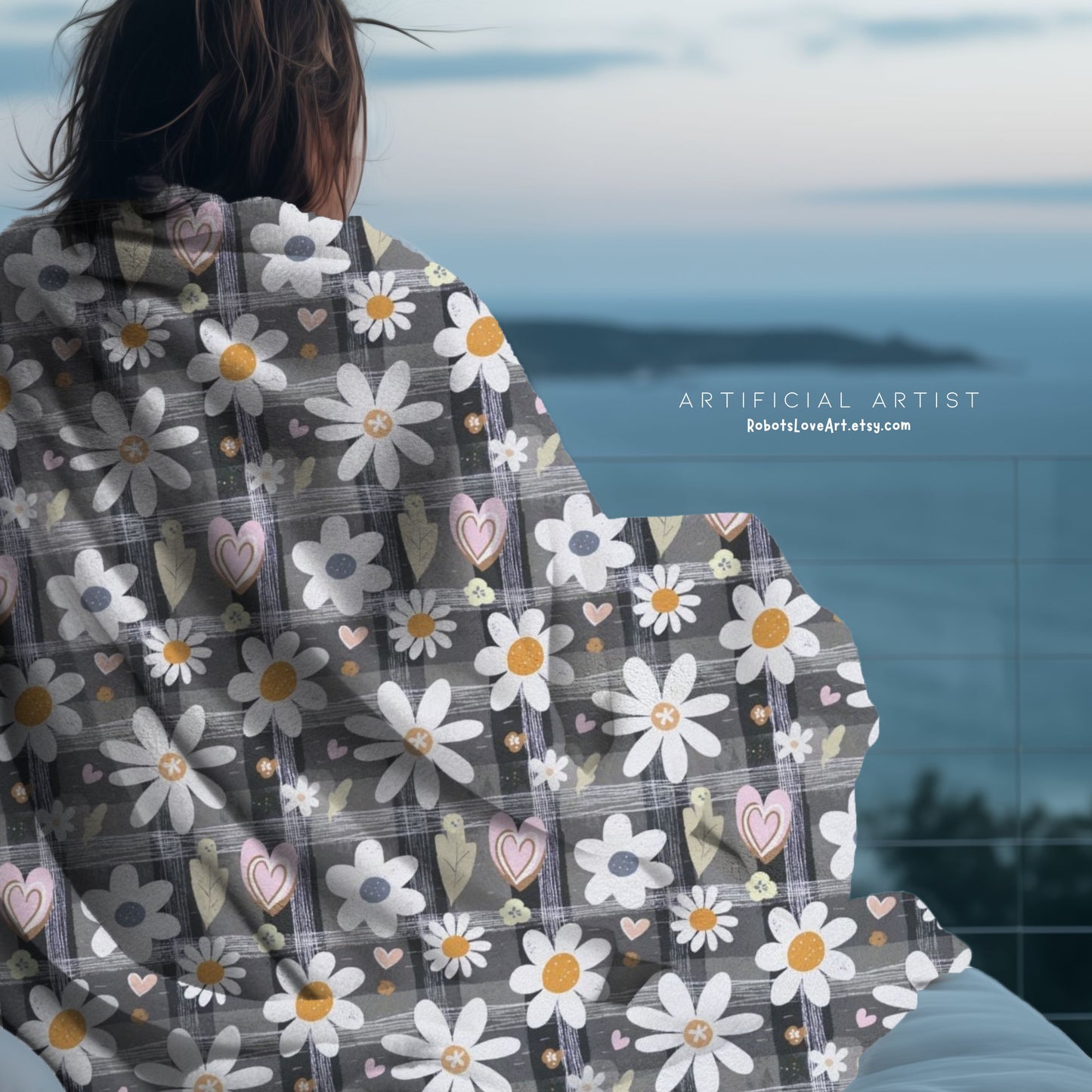 Cozy Floral Velveteen Blanket - Perfect for Home, Gifts, Picnics, and Snuggling!