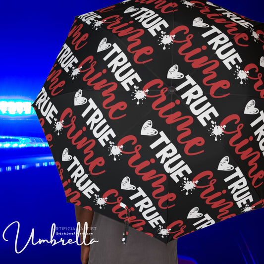 True Crime Umbrella for Trendsetters, Cute Rain Gear, Perfect Gift for Her,Rain Accessory