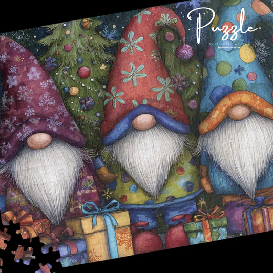Christmas Gnome Puzzle, 110-1014 Piece Jigsaw Puzzle