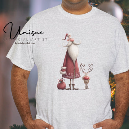 Christmas Cheer Unisex Heavy Cotton Tee, Holiday Gift