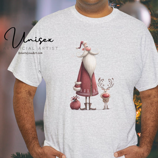 Christmas Cheer Unisex Heavy Cotton Tee, Holiday Gift