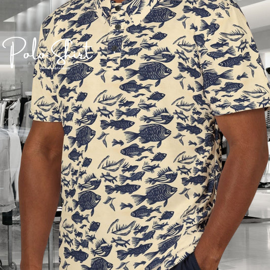 Nautical Unisex Polo Shirt, Beach Party Outfit, Summer Casual Wear, Vacation Shirt, Gift for Boating Lovers