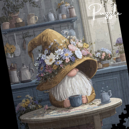 Charming Gnome Puzzle, 110 to 1014-piece Jigsaw, Perfect Gift for Adults, Family Fun Activity, Relaxation Hobby