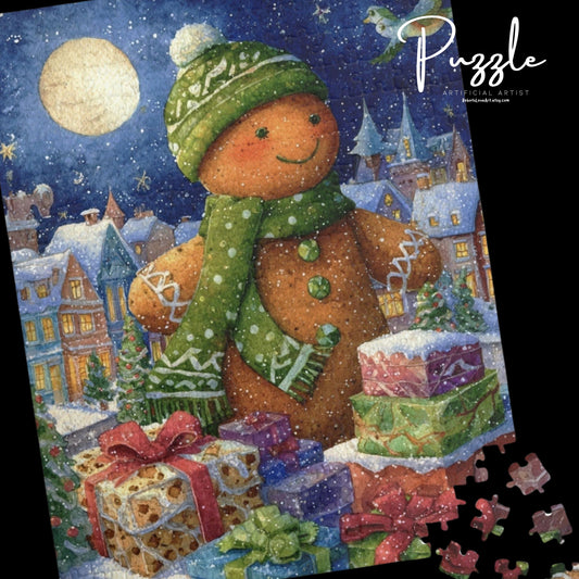Holiday-Themed Puzzle, Christmas Jigsaw for Family Fun, Winter Decor Gift, Seasonal Activity, Kids & Adults, Festive Home Entertainment