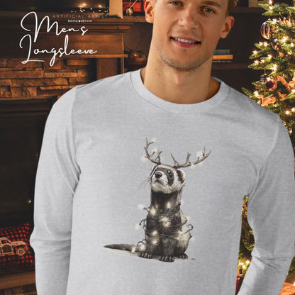 Otters First Christmas Graphic Longsleeve Tee, Holiday Apparel, Christmas Tee