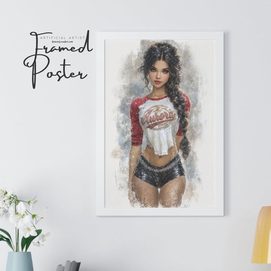 Retro Style Softball Babe, Wall Art, Vintage Decor, Home Decoration, Gift Idea, Sexy Girl