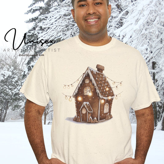 Festive Gingerbread House Tee | Unisex Heavy Cotton T-Shirt, Cozy Holiday Apparel, Christmas Gift, Winter Wonderland Clothing, Cute [...]