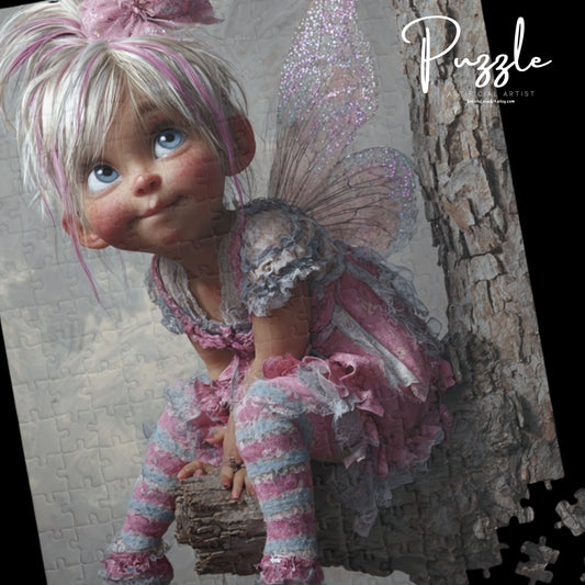 Whimsical Fairy Puzzle, Family Activity, Gift for Kids, Fun Indoor Game, Magical Decoration, Crafting Fun