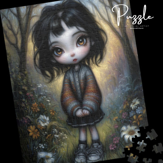Enchanting Puzzle - Whimsical Girl in Nature - Perfect Gift for Kids, Families, Puzzle Lovers, Cozy Nights, Relaxation