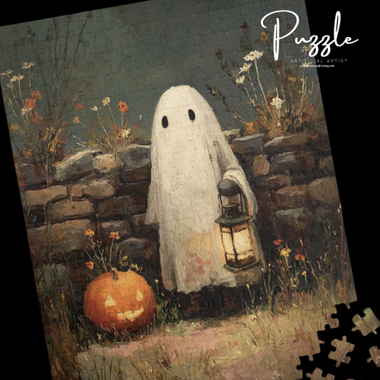 Halloween Ghost Puzzle - Spooky 110/252/520/1014-Piece Art, Perfect Gift for Fall Celebrations, Family Fun Decor, Autumn Activities, [...]