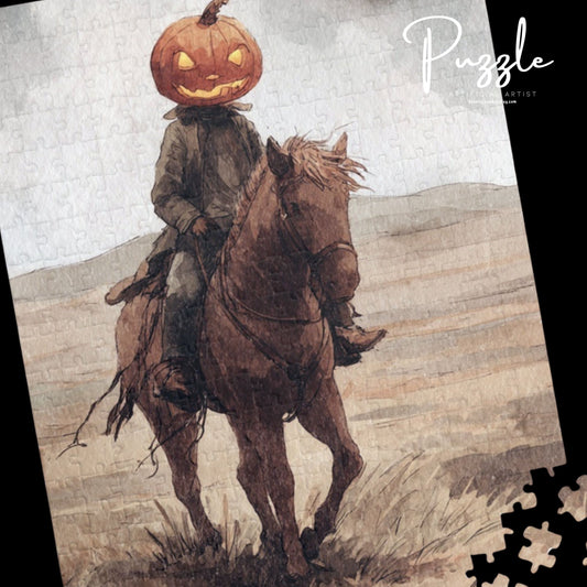 Whimsical Ghost Puzzle - Perfect for Halloween Fun, Family Time, Cozy Nights In, Gifts, and Seasonal Decor