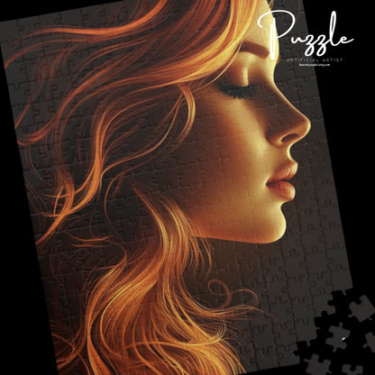 Elegant Woman Silhouette Puzzle - 110, 252, 520, 1014-Piece, Art Puzzle, Gift for Her, Home Decor, Relaxation Activities