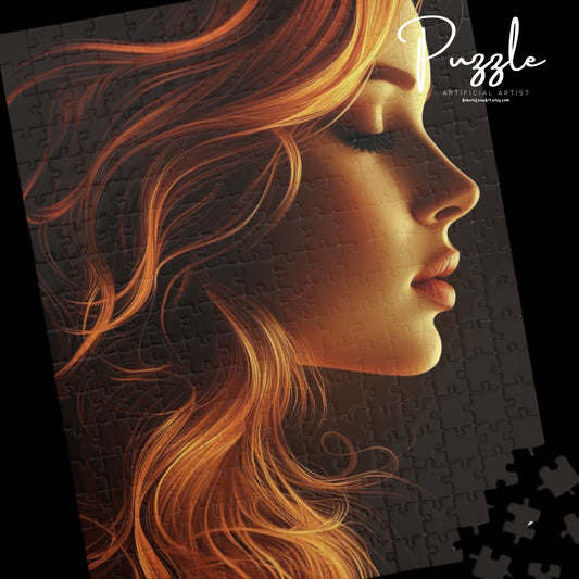 Elegant Woman Silhouette Puzzle - 110, 252, 520, 1014-Piece, Art Puzzle, Gift for Her, Home Decor, Relaxation Activities