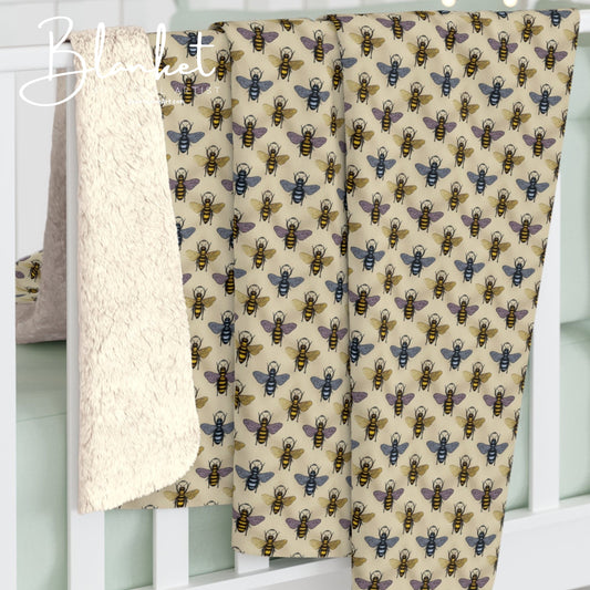 Cozy Sherpa Fleece Blanket for Home Decor, Perfect Gift for All Occasions, Soft Throw for Winter Nights, Bee Patterned Blanket, Cozy [...]