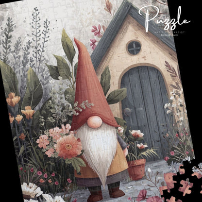 Autumn Gnome Puzzle: 110, 252, 520, 1014-piece, Fun Family Activity, Gift for Garden Lovers, Perfect for Gatherings
