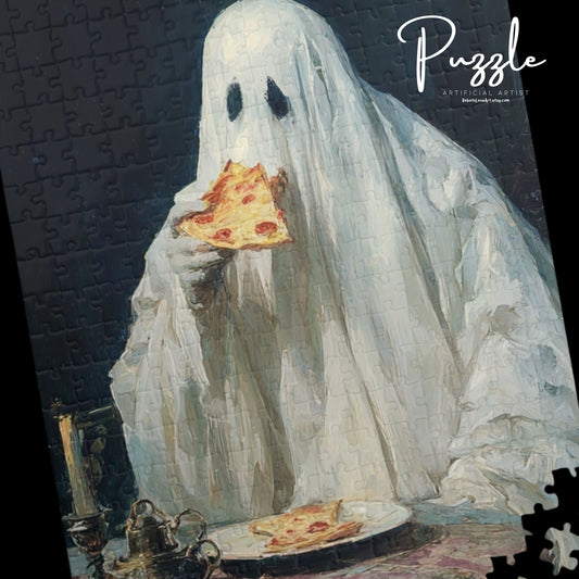 Ghostly Pizza Puzzle Collection - Fun for Families, Halloween Decor, Gift for Puzzle Lovers, Home Activity