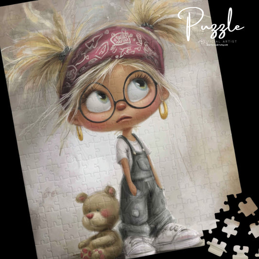 Charming Artwork Puzzle, Fun Family Activity, Gift for Kids, Unique Home Decor, Stress Relief Puzzle