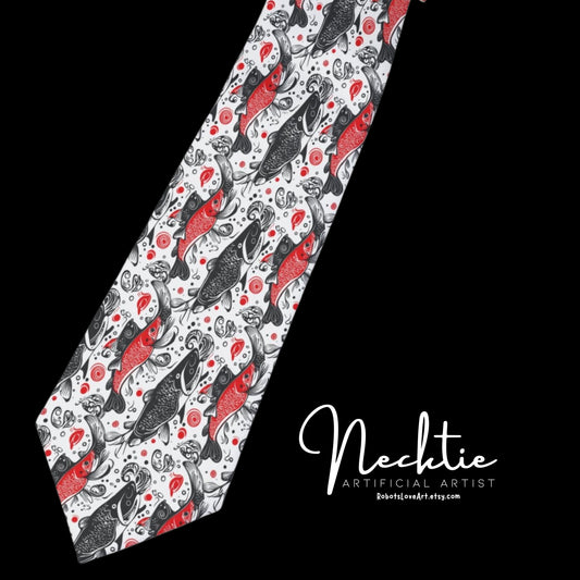 Bold Skull and Floral Necktie, Elegant Men's Fashion Accessory, Unique Tie for Weddings, Parties, Gifts, and Special Occasions