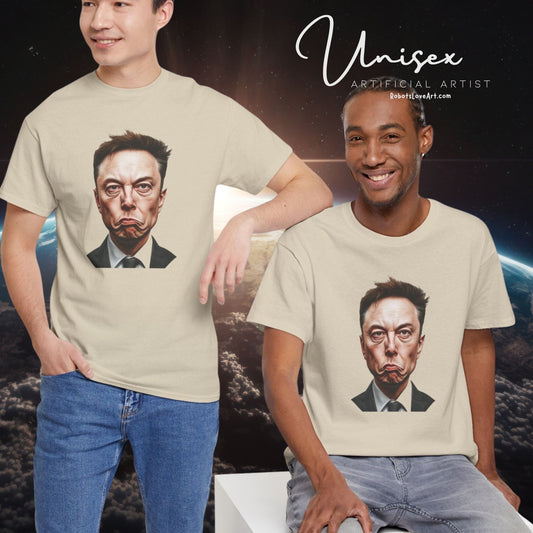 Funny Elon Musk Smirk Unisex Tee Shirt