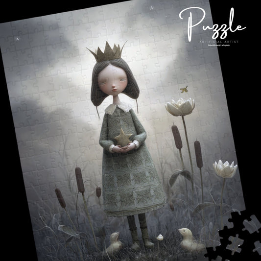 Halloween Girl Art Puzzle - Enchanting Kingdom Design, 110-1014 Pieces, Perfect for Family Game