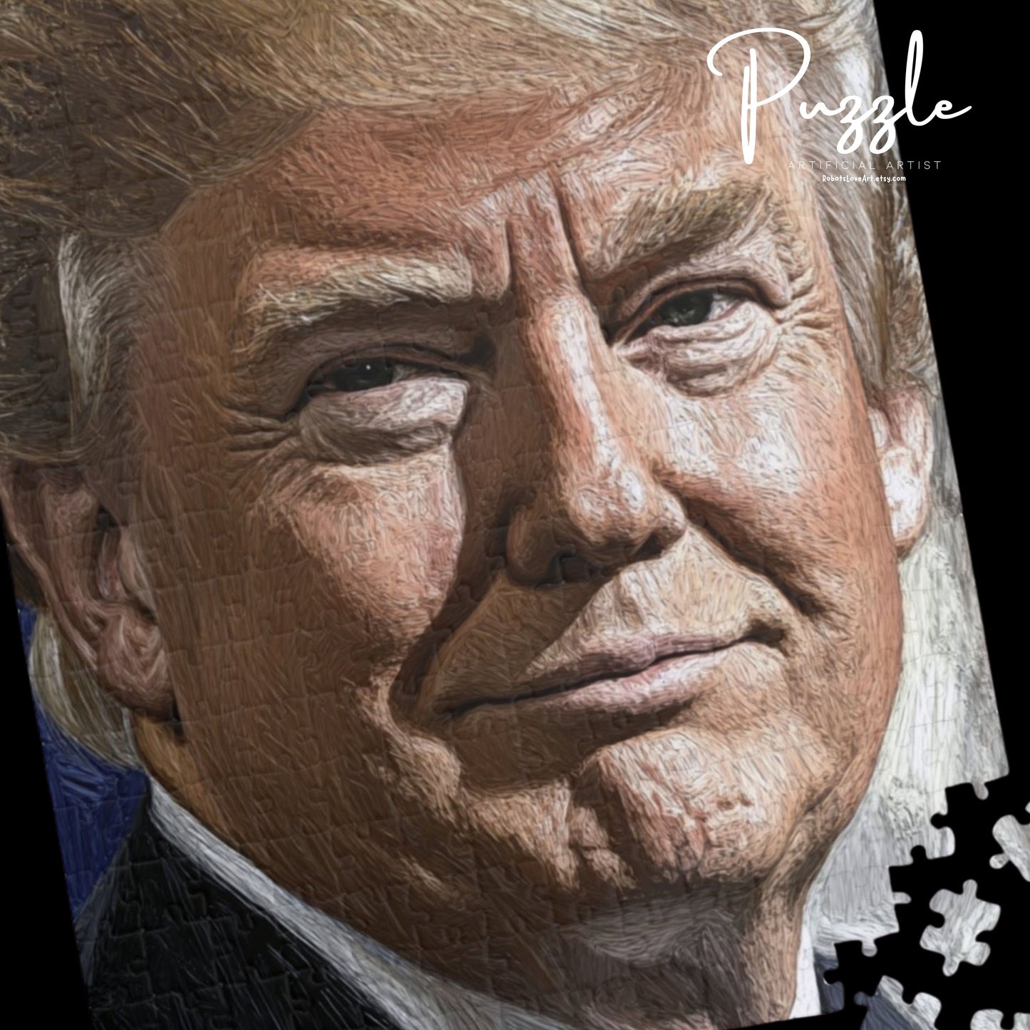 Donald Trump-Themed Puzzle (110, 252, 520, 1014-piece) | Unique Gift for Collectors, Home Decor, Family Fun, Political Enthusiasts, [...]