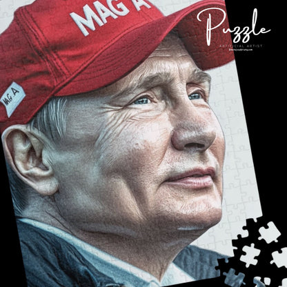 President Putin Puzzle featuring MAGA Theme - Fun Games, Unique Gifts, Family Activity, Wall Art, Collectible