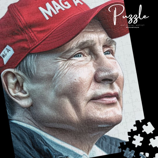 President Putin Puzzle featuring MAGA Theme - Fun Games, Unique Gifts, Family Activity, Wall Art, Collectible