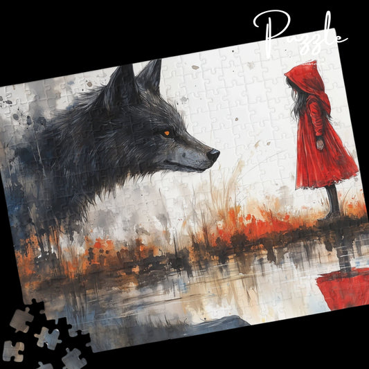 Charming Puzzle with Red Riding Hood & Wolf Design, 110 to 1014-Piece Family Fun Activity, Unique Gift for Book Lovers, Educational [...]