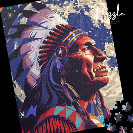 Native American Inspired Puzzle - 110 to 1014-piece, Educational Gift, Cultural Appreciation, Heritagemontagery