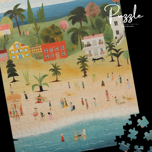 Beach Scene Puzzle - 110, 252, 520, 1014-piece, Family Fun Activity, Relaxing Game, Gift for Puzzle Lovers, Home Decor