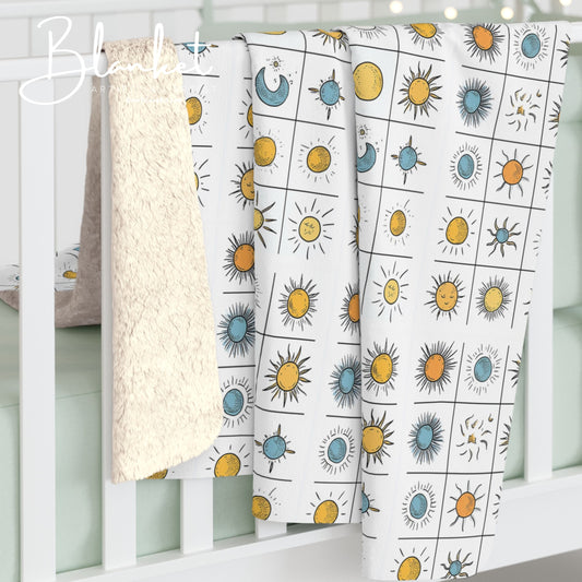 Sherpa Fleece Blanket - Gift for New Baby Astrology Lover